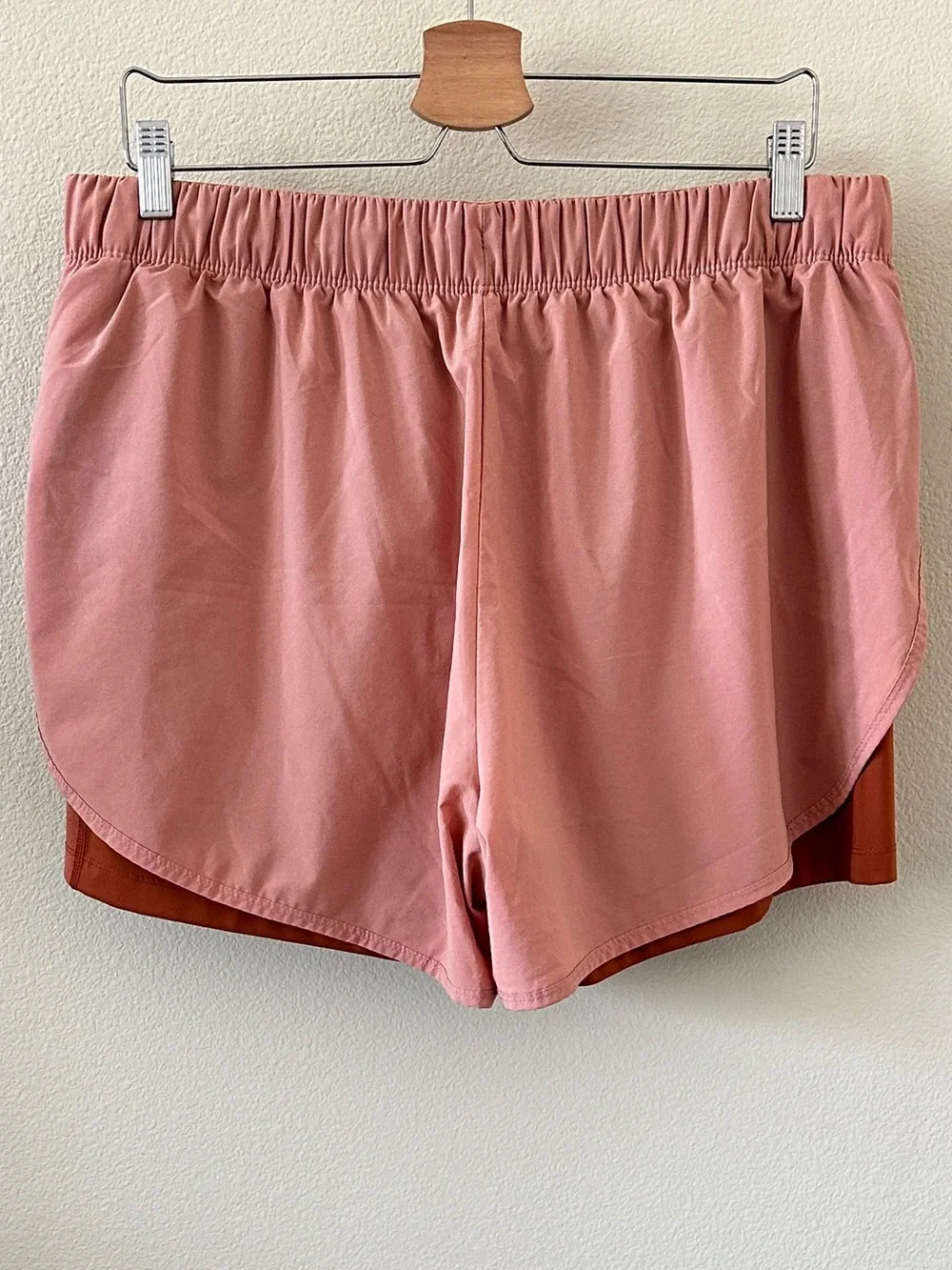 Nike Peach Dri-FIT 2-in1 Layered Athletic High-Rise Shorts Size XXL